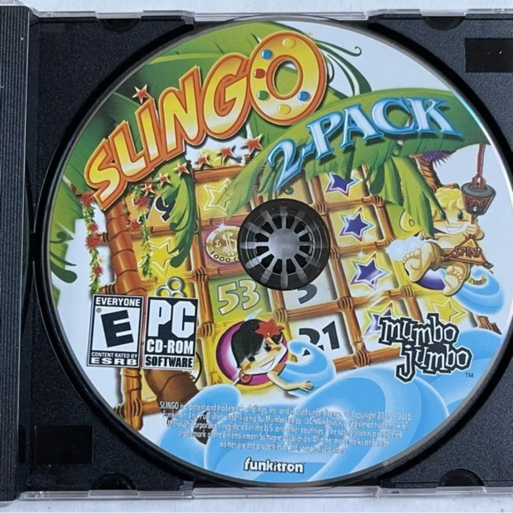 Slingo 2 Pack Mumbo Jumbo Games PC Games CD ROM E Everyone ESRB Funkitron 2007